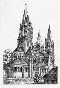 कॉर्क कैथेड्रल, &39;द आर्किटेक्ट&39;, 1869 से चित्रण